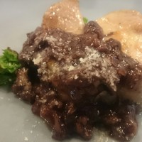 リナシメント - Main　ふくどめ小牧場より幸福豚　オーブン焼き　赤ワイン煮込みソース