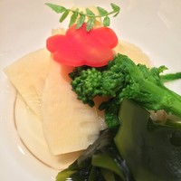 銀座 久兵衛 銀座本店 - 筍と菜花の炊き合わせ