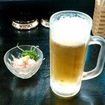 Chotto Kokontei - 生ビールとお通し