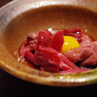 たでの葉 - 鴨のモツ刺し和え