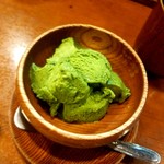 鳥処 福笑 - 自家製抹茶アイス