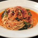 Ristorante　Prezza - ツナとほうれん草のアラビアータ