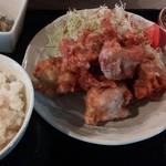 中野坂上 縁 - 若鶏の唐揚げ定食 800円