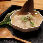 Shun - ディナー　ラビオリのスープ