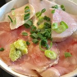 麺匠 えにし - ミニレアチャーシュー丼【料理】