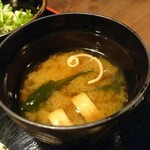 海鮮 銘酒 ななつぼし - お味噌汁