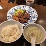 肉匠の牛たん　たん之助酒場  - 三種盛り定食Ｂ@1,200円