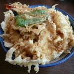 天ぷら 水谷 - 天丼(830円＋大盛り100円)　アップ