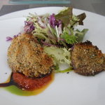 レストラン グースト - 鮪のほほ肉のパン粉焼き