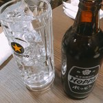 彩波 - 白ホッピーセット(450円) のナカ(200円)はこれぐらい