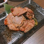 彩波 - 桜姫鶏レバーのレアレア炙り  550円