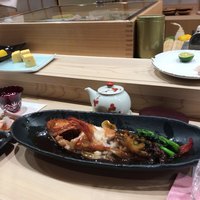川口 鮨 さいとう - きんきの煮付け(食べかけ)