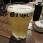 串揚げ 串の実 - 白ビール　苦味少なくて女子うけもよし★