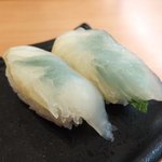 かっぱ寿司 - 寒ひらめ（180円）