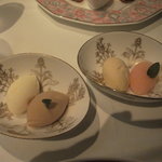 モナリザ - アイスクリーム／男子用／オレンジと紅茶・女子用／スミレとフォアグラ