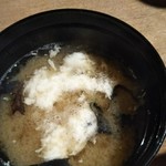 粟 - 大和芋のすりおろし みそ汁