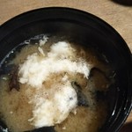 粟 - 大和芋のすりおろし みそ汁