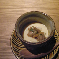 千翠 - あさりだしのホワイトアスパラ茶碗蒸し
