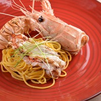 手打ちタリアリーニ 三河湾産 天然赤座海老