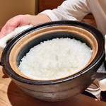 竹ざき - 土鍋炊きご飯(2017.11月中旬)