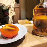 竹ざき - 10.デザート:カルバドス風味の代白柿