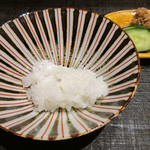 竹ざき - 9.食事:1膳目は白ご飯/香物