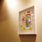 竹ざき - 壁には山本太郎さん作品(2017.11月中旬)