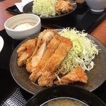 からやま - チキン南蛮定食(税別590円)(2018.01現在)