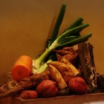 てんぷら　成生 - 本日のお野菜です。