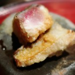 てんぷら　成生 - 鯵の天ぷら、口の中でほどけます。。