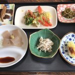 鹿原 - 地鶏定食の小鉢