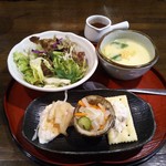 旬菜酒家 一心 - サラダ&前菜&茶碗蒸し(*^_^*)