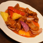 盤古殿 - 豚肩ロースの広東風酢豚（１，２８０円＋税）２０１８年１月