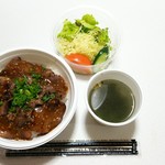 焼肉　蓮 - 平日限定牛タン丼セット(テイクアウト版)