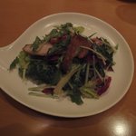 Liesfeld - ディナーコース； 豚トロと奈良漬のサラダ