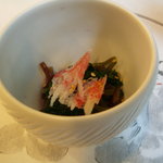 Ooshima - 蟹の酢の物。