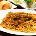 Piasapido - 2017年11月　グリル野菜のミートソーススパゲッティ