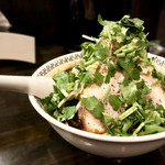 スパイス・ラー麺 卍力 - ＜2018年01月再訪・35回目＞スパイスラーメン・もやし・パクチー・にんにく・1,080円