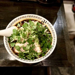 スパイス・ラー麺 卍力 - 2018年01月再訪・35回目＞スパイスラーメン・もやし・パクチー・にんにく・1,080円