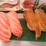 寿司 魚がし日本一 - 赤身(ハラミ),漬けまぐろ(75円x4)