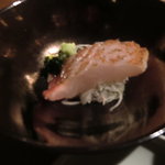 六雁 - サービスの金目鯛の刺身