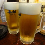 居酒屋本舗 カーブ - 取り敢えずの生でお疲れ～！