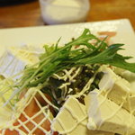 鳴門水産 - 【春限定】豆腐とトマトのサラダ　2011.05訪問