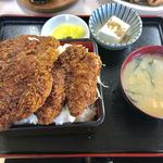 小鳥食堂 - ソースカツ重(大盛)一式【料理】 