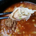 らーめんや煌 - 餃子をつけ汁へ