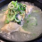 千ちゃん - 半参鶏湯定食 1,180円 スープ旨し！ 肉多し！
