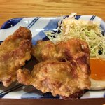 龍旗信 大阪津久野店 - セットのから揚げ