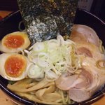 竹屋 - 全部のせ油そば小盛（770円）