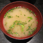 魚心 - 海鮮どんぶりにつくお味噌汁