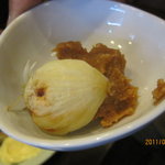 すみや - 特製味噌を付けて頂きます